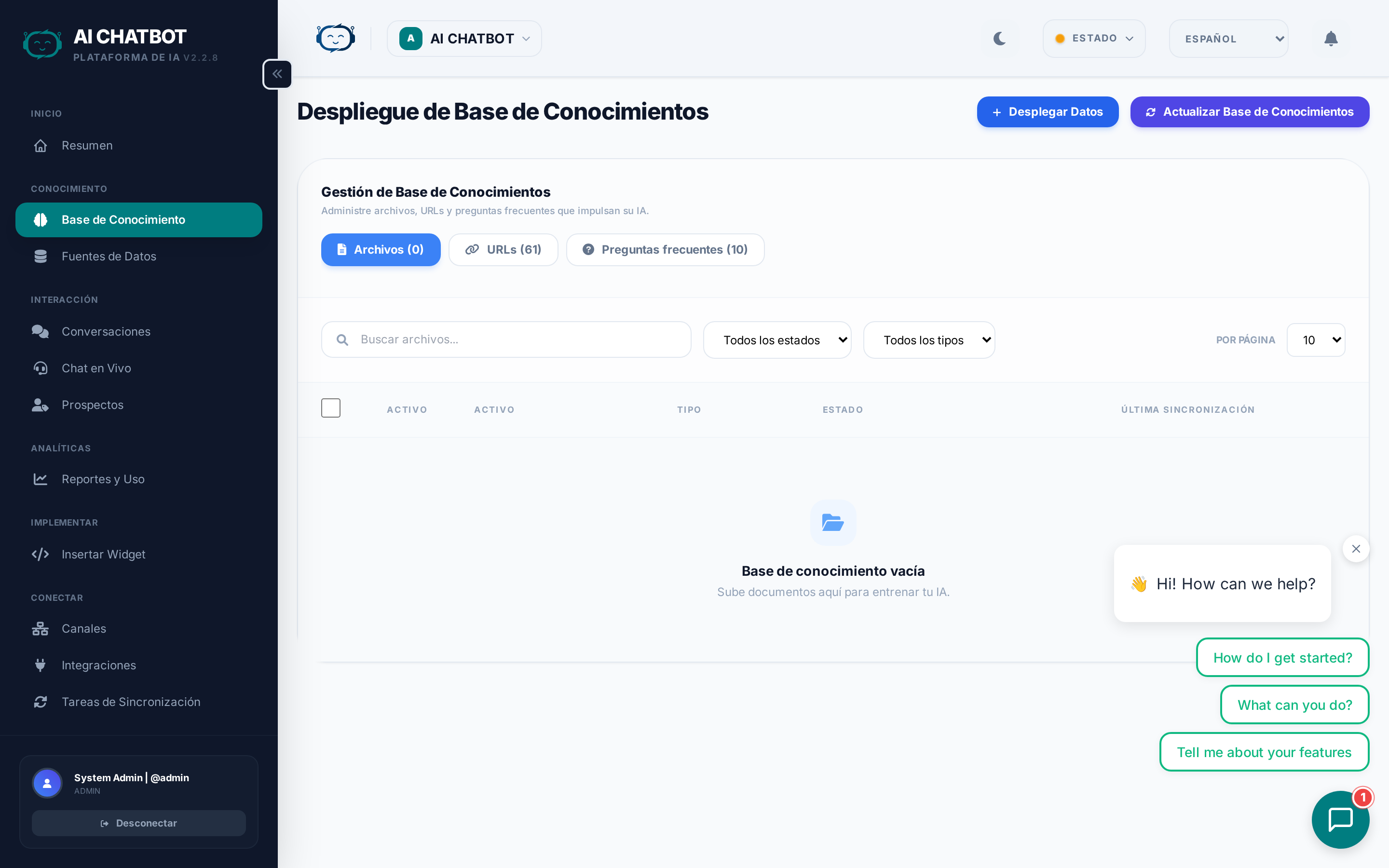 Gestión de la Base de Conocimientos