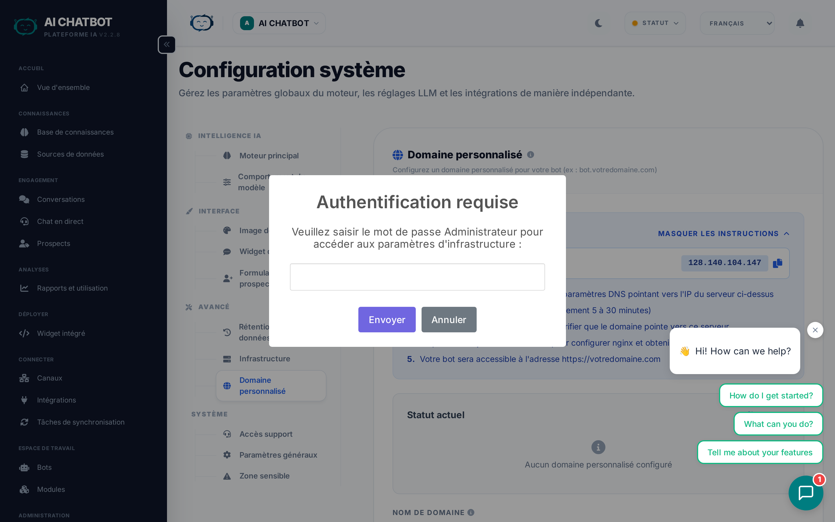 Custom Domain Settings