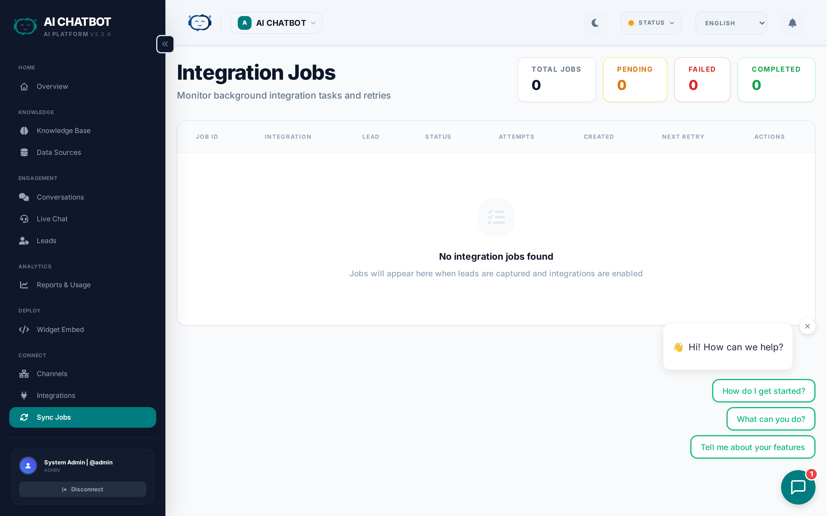 Sync Jobs Monitoring